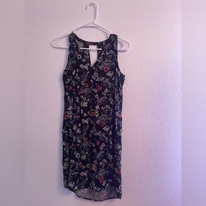 Black and multi colored design dress